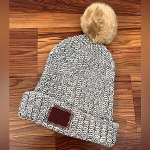 love your melon pom pom beanie